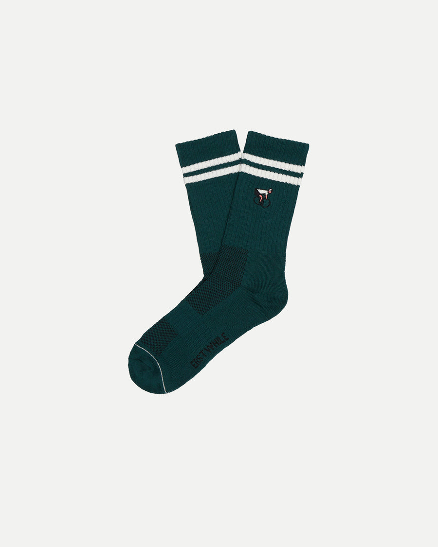Erstwhile Crew Sock Dark Green