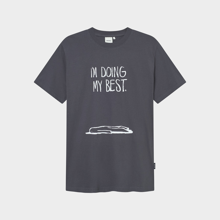 Dedicated T-shirt Stockholm Doing My Best Charcoal