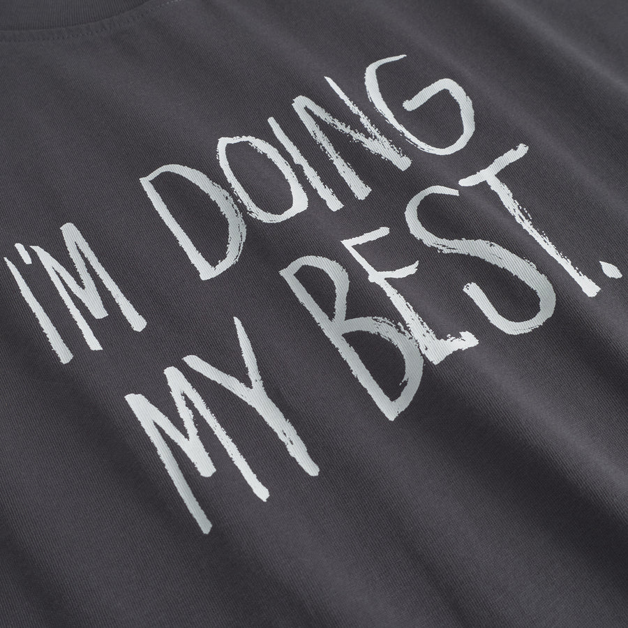 Dedicated T-shirt Stockholm Doing My Best Charcoal