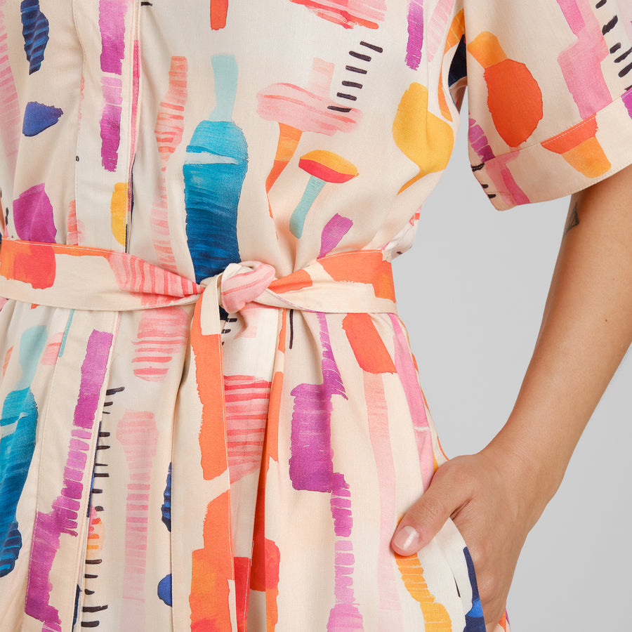 Dedicated Dress Kallvik Summer Abstract Multi Color