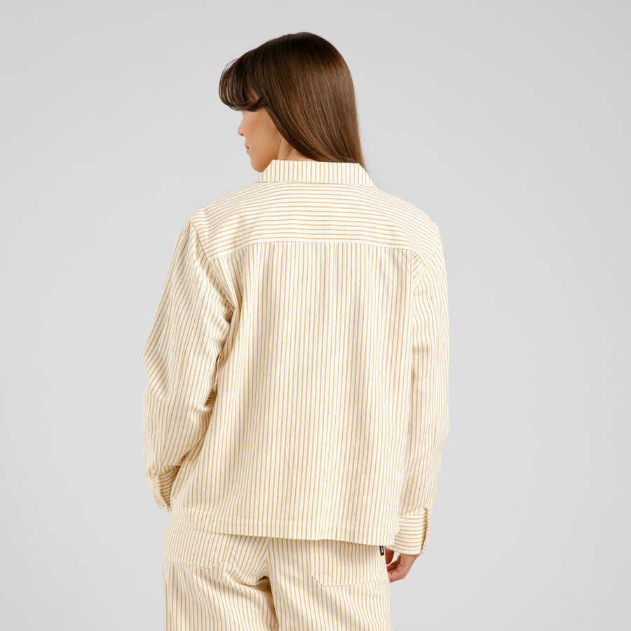 Dedicated Jacket Stiby Work Stripe Yellow