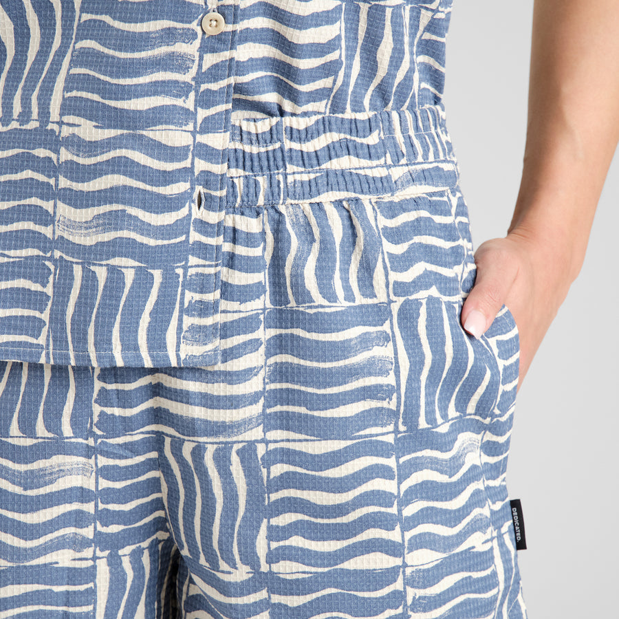 Dedicated Shorts Aspudden Wave Tiles Blue