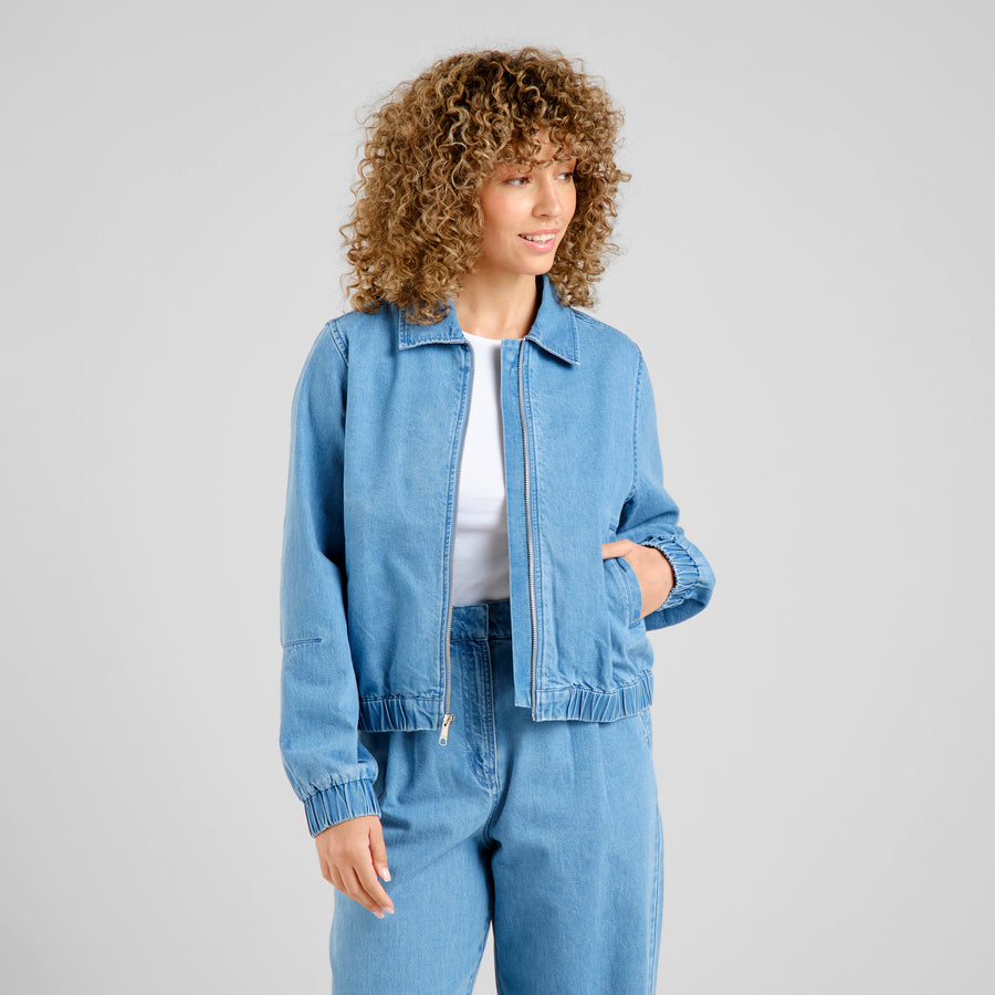 Dedicated Jacket Sunna Denim Light Blue