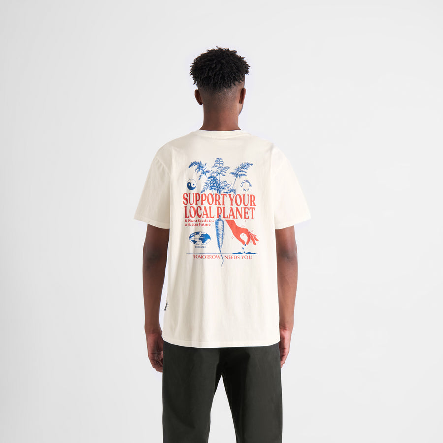 Dedicated T-shirt Stockholm Support Seed Off-White