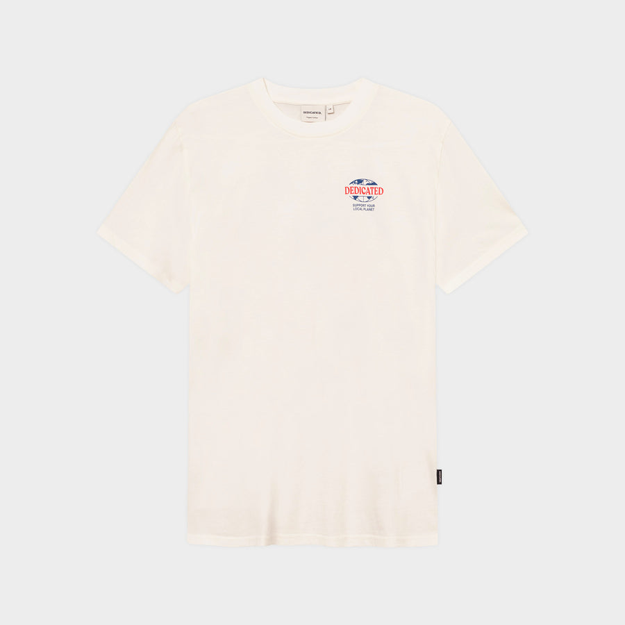 Dedicated T-shirt Stockholm Support Seed Off-White