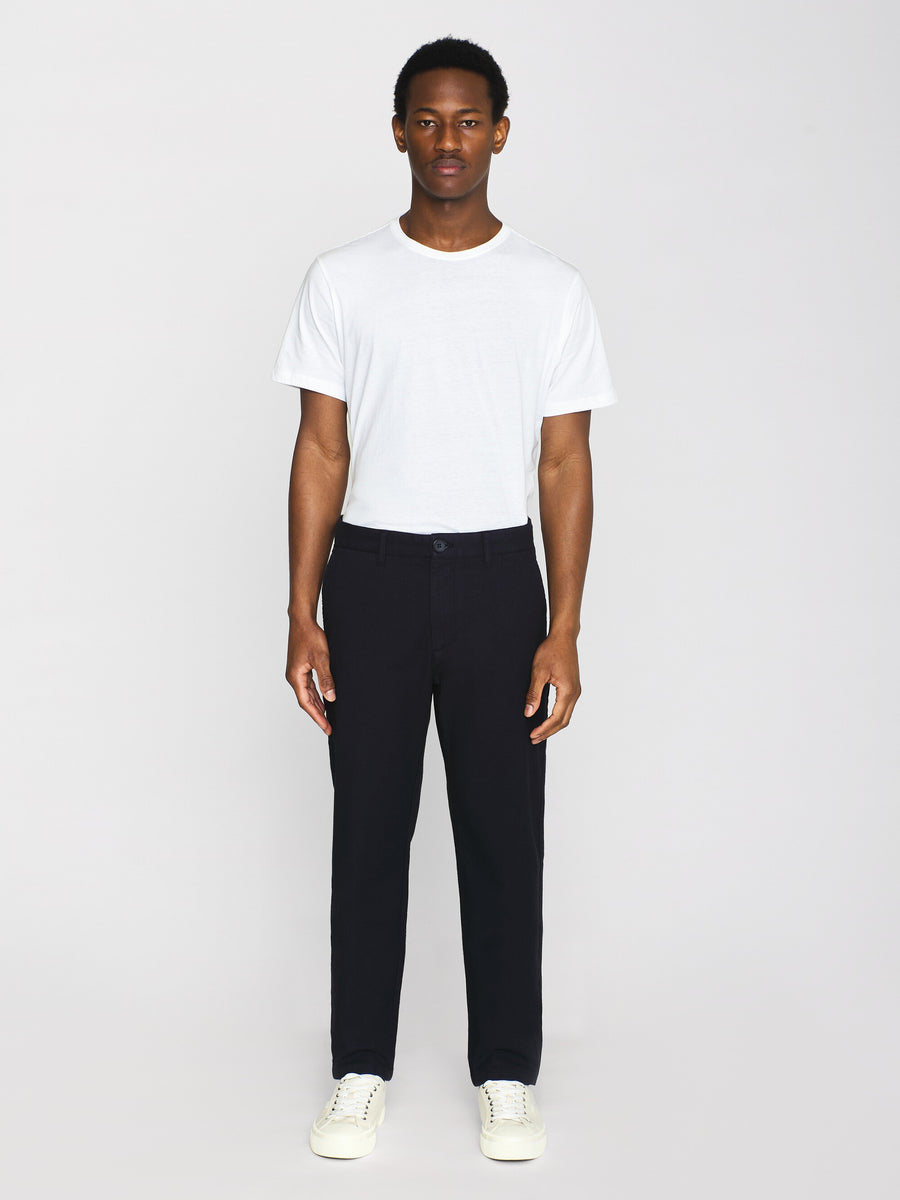 Knowledge Cotton Organic Cotton Chuck Flannel Pants GOTS night sky