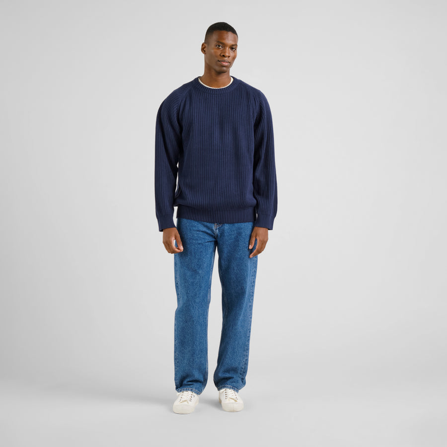 Dedicated Knitted Sweater Hakkas Navy
