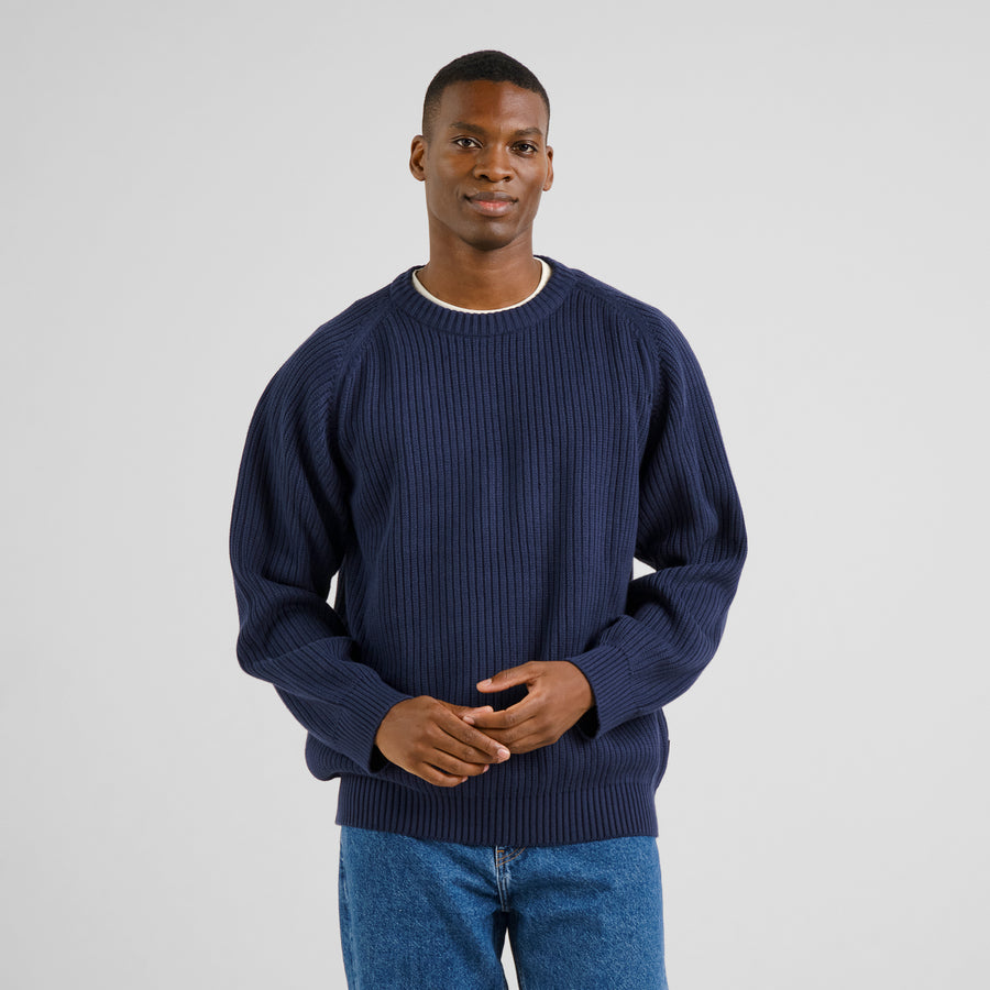 Dedicated Knitted Sweater Hakkas Navy
