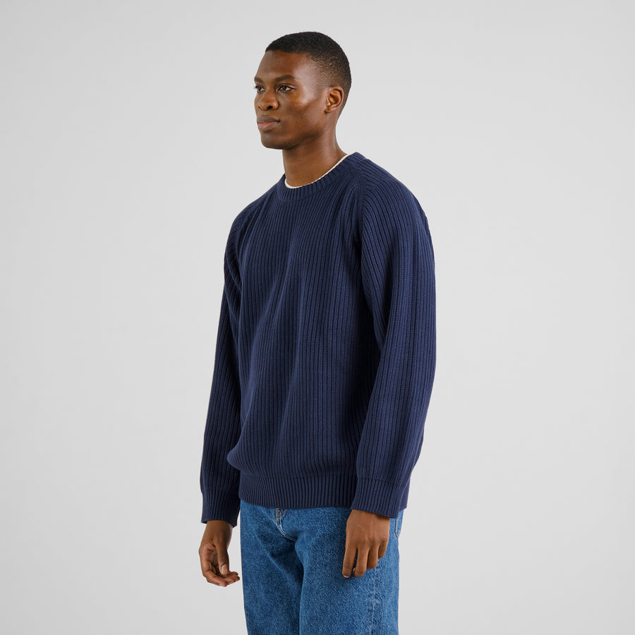 Dedicated Knitted Sweater Hakkas Navy