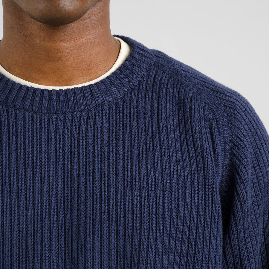 Dedicated Knitted Sweater Hakkas Navy