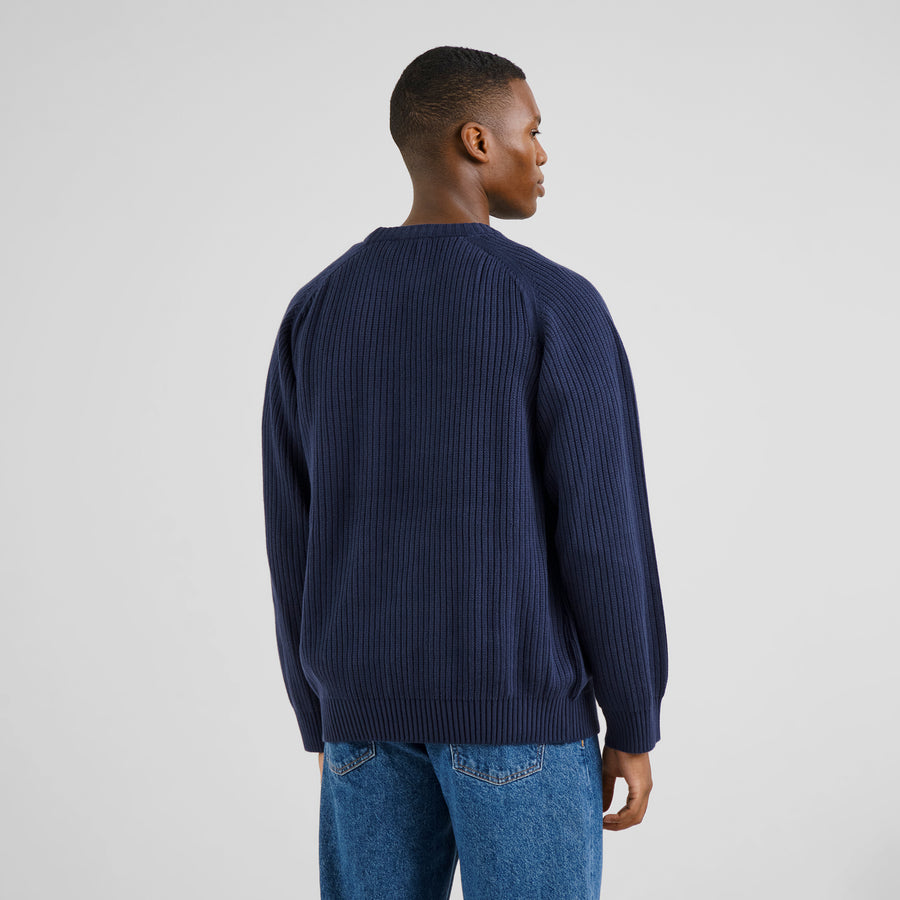Dedicated Knitted Sweater Hakkas Navy