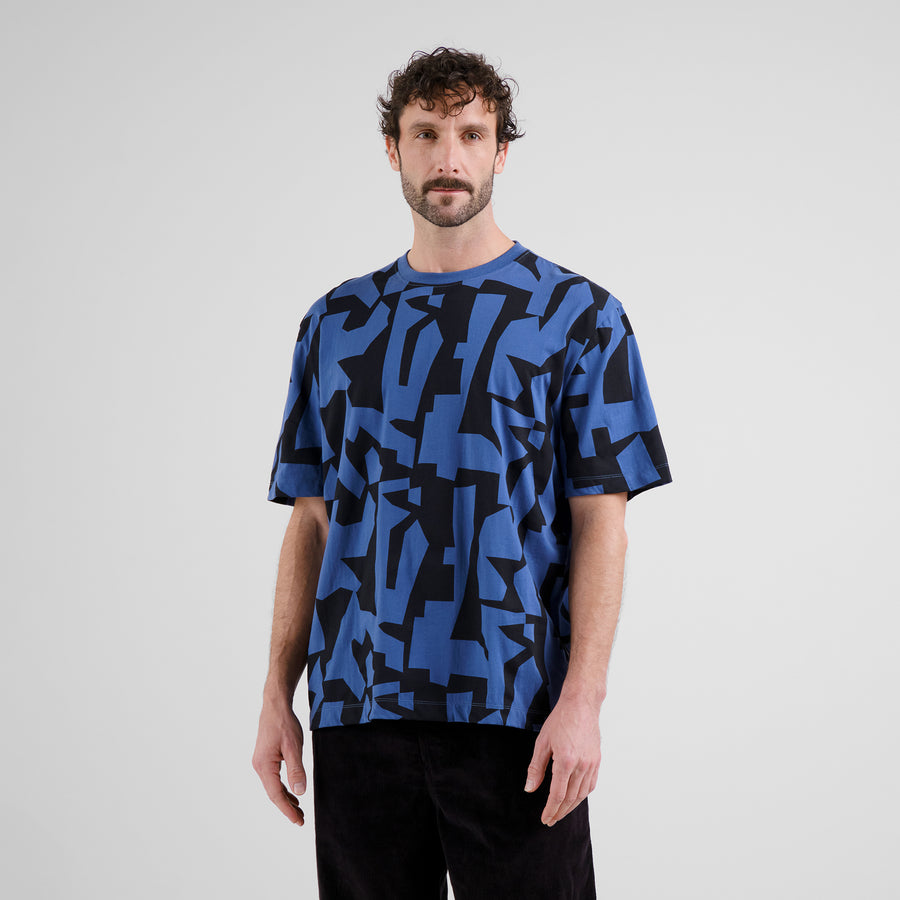 Dedicated T-shirt Skanstull Abstract Chaos Blue