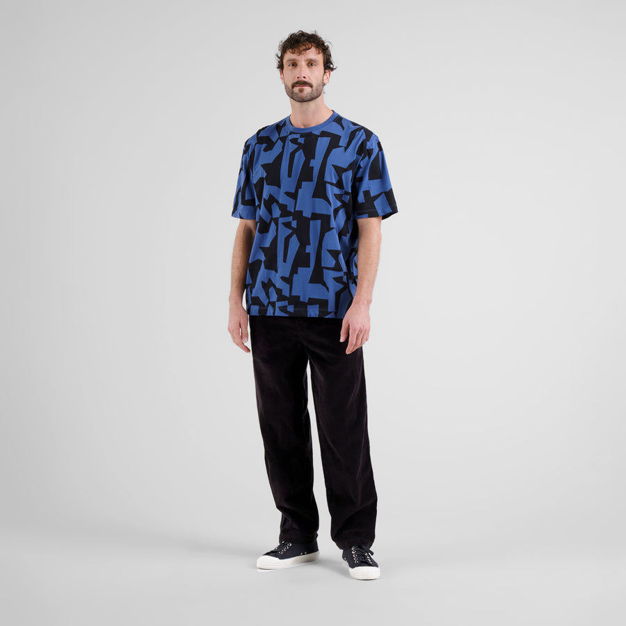 Dedicated T-shirt Skanstull Abstract Chaos Blue