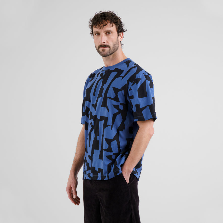 Dedicated T-shirt Skanstull Abstract Chaos Blue