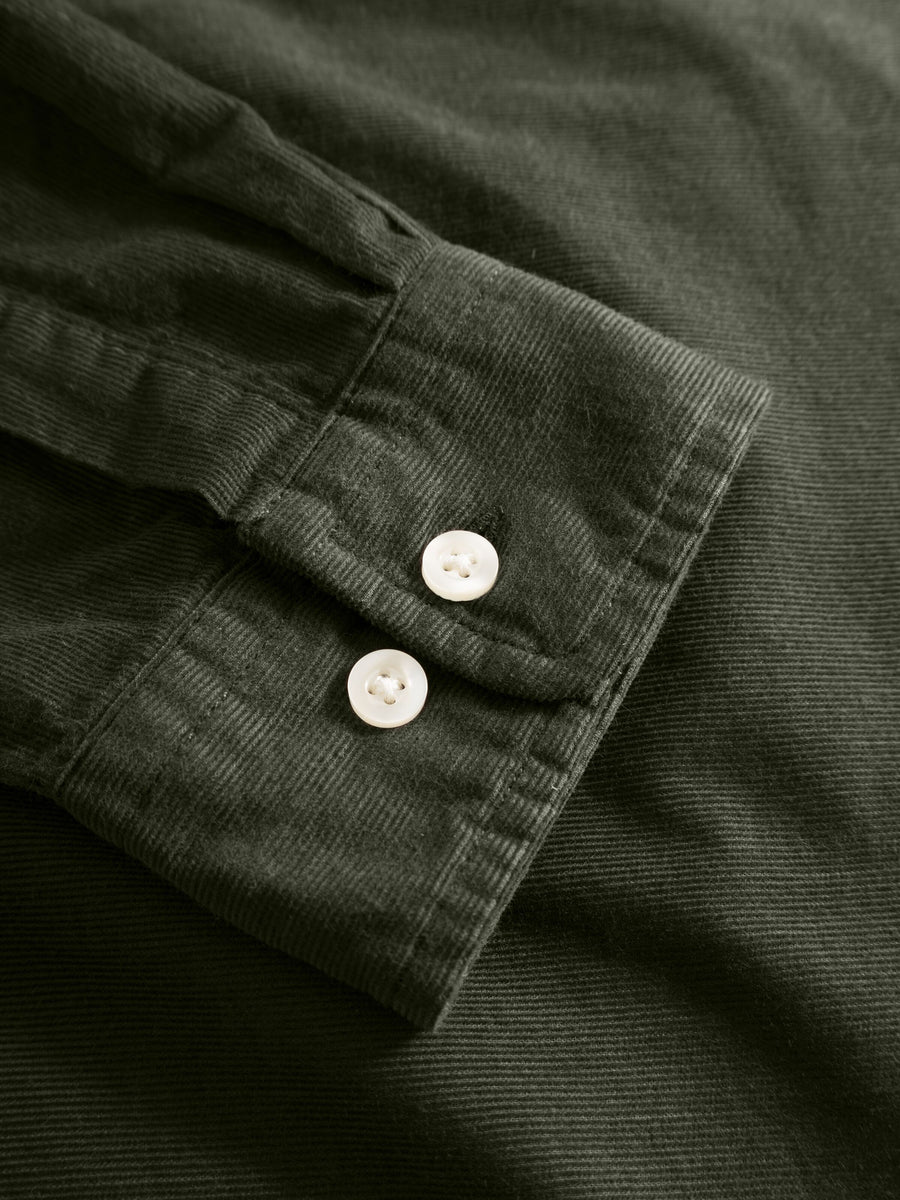 Knowledge Cotton Corduroy shirt forrest night