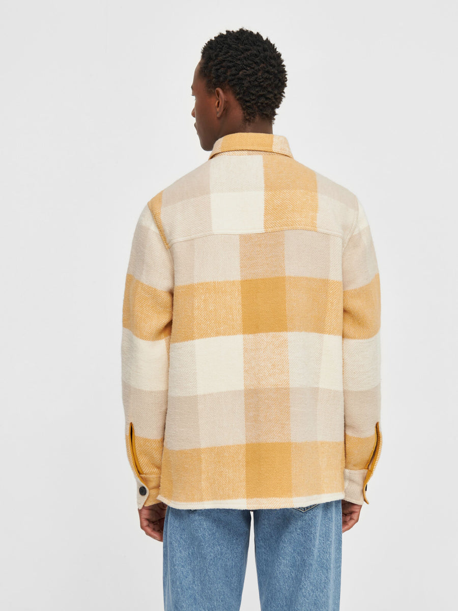 Knowledge Cotton checked overshirt
