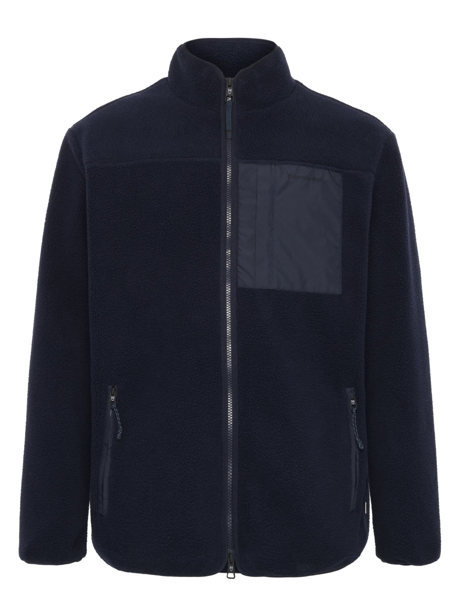 KnowledgeCotton Fleece Weste Navy