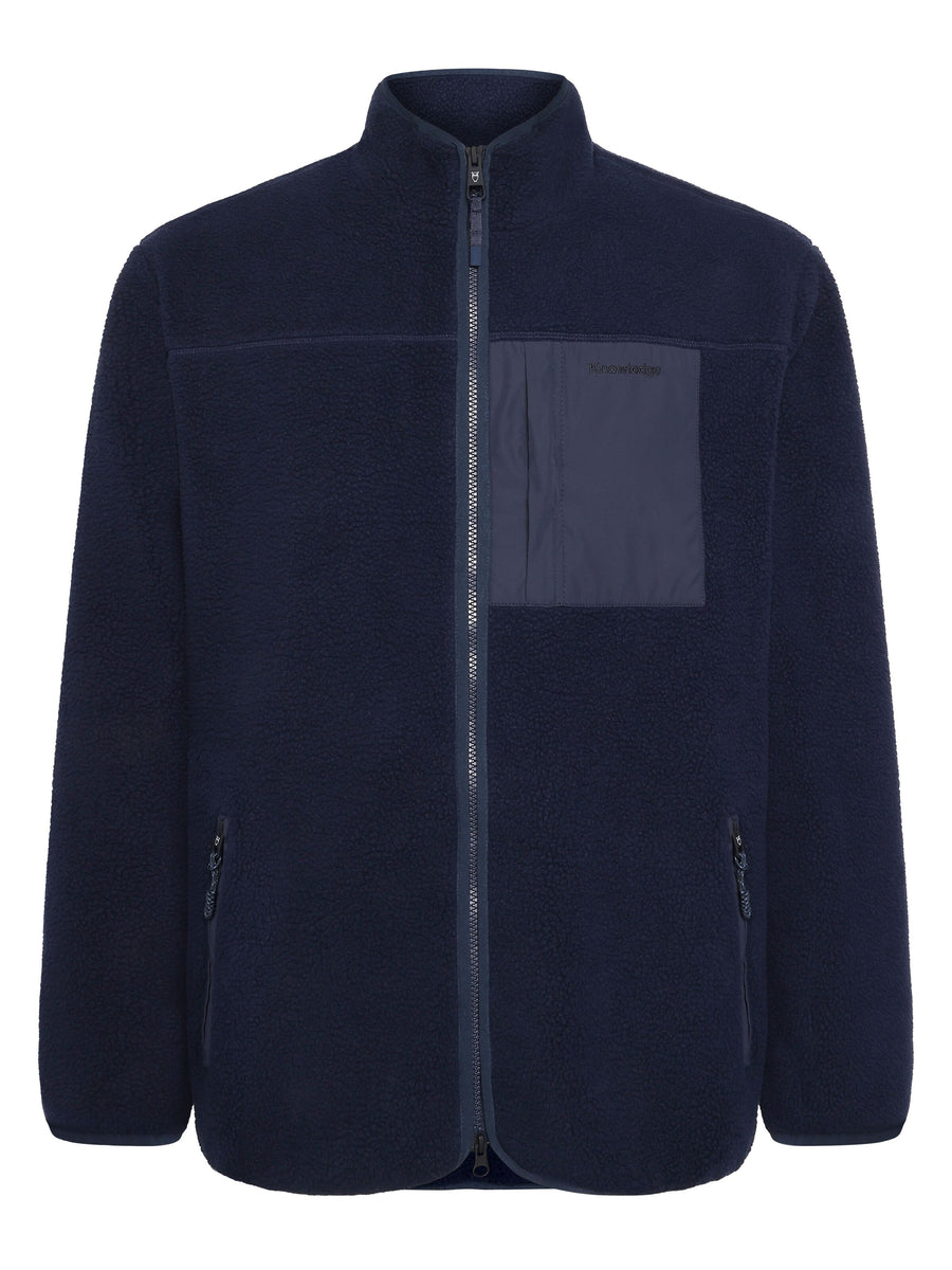 KnowledgeCotton Fleece Weste Navy