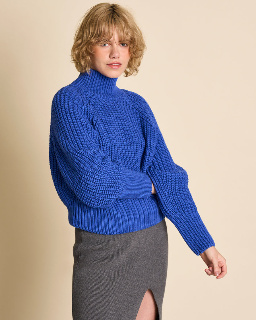Jan N June Strick Pullover Ola Dark Azure Blue