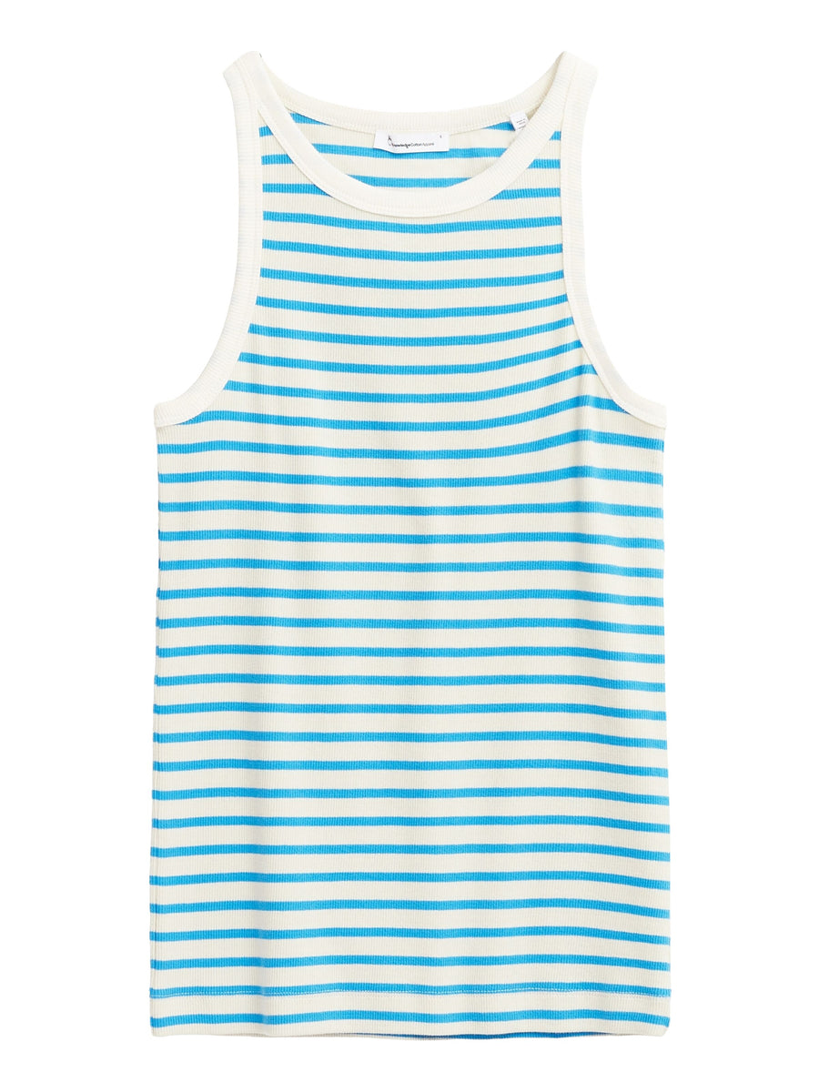 Knowledge Cotton Striped racer rib top