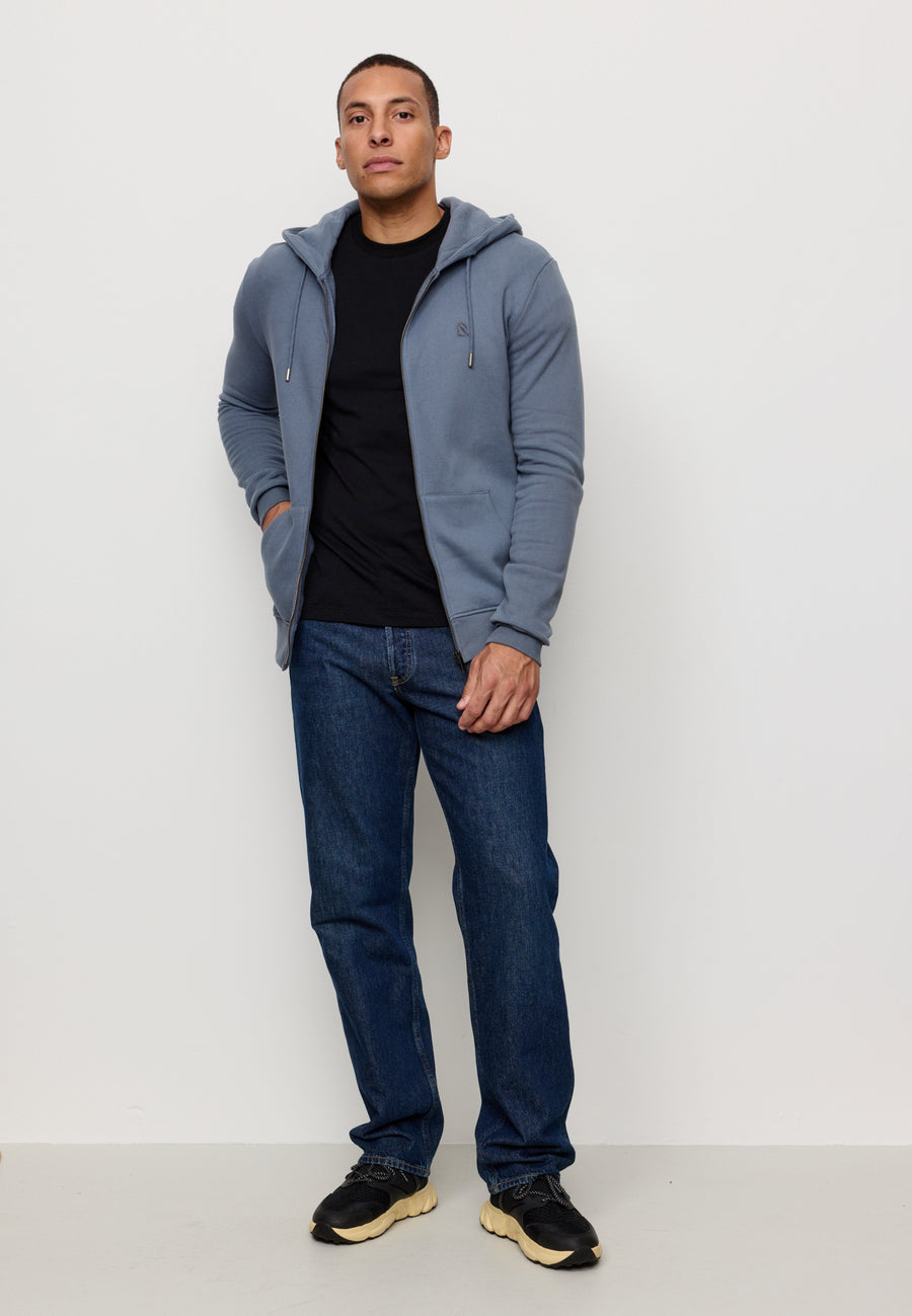 Recolution Zipper Hoodie Birch dove blue