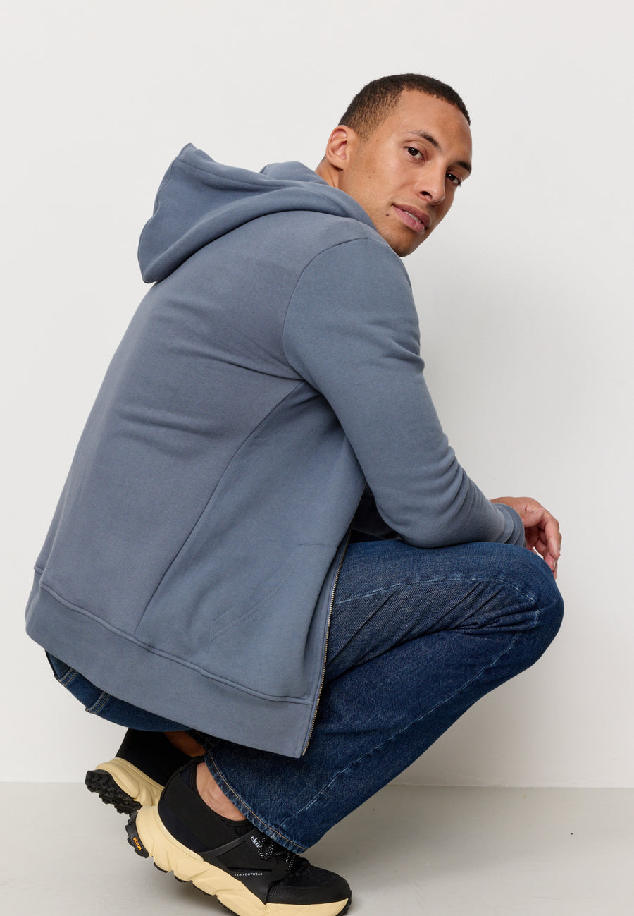 Recolution Zipper Hoodie Birch dove blue