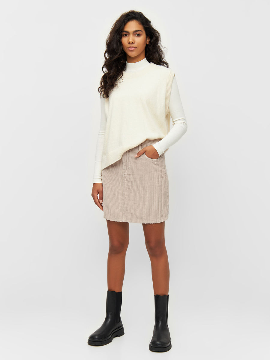 KnowledgeCotton Irregular corduroy skirt - GOTS/Vegan