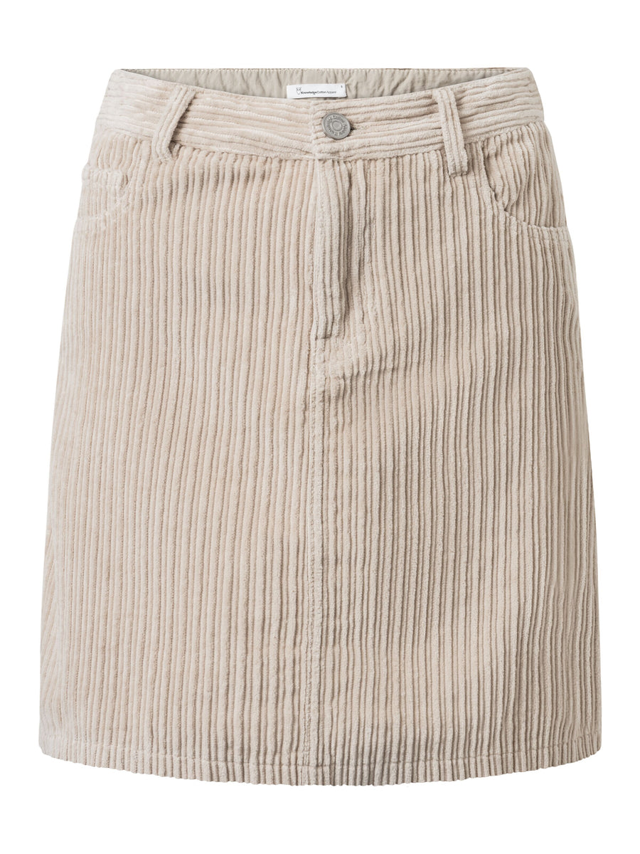 KnowledgeCotton Irregular corduroy skirt - GOTS/Vegan