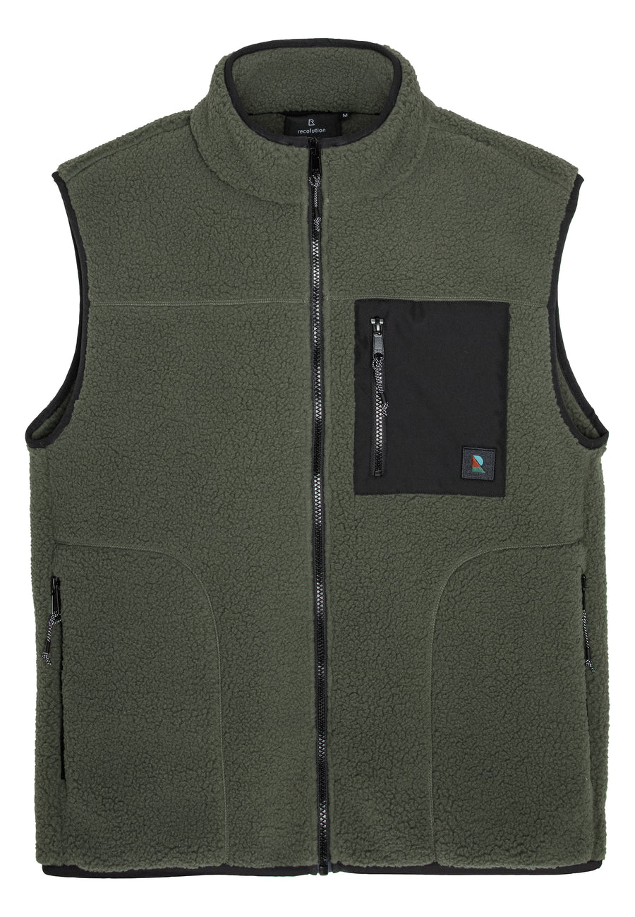 Recolution Vest BONSAI dark khaki