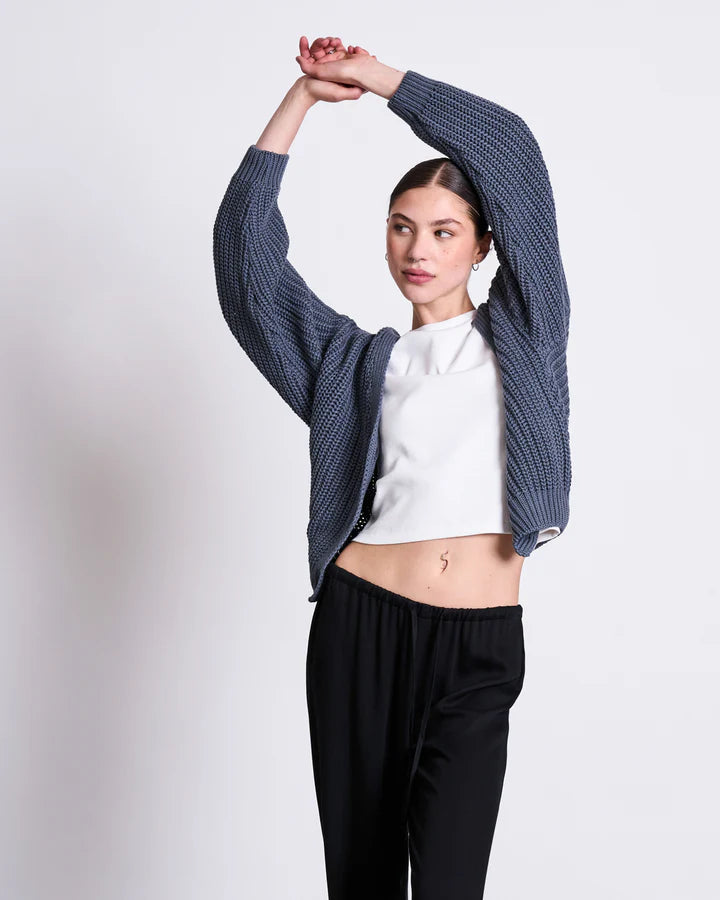 Jan N June Chunky Cardigan Lena Turbulence