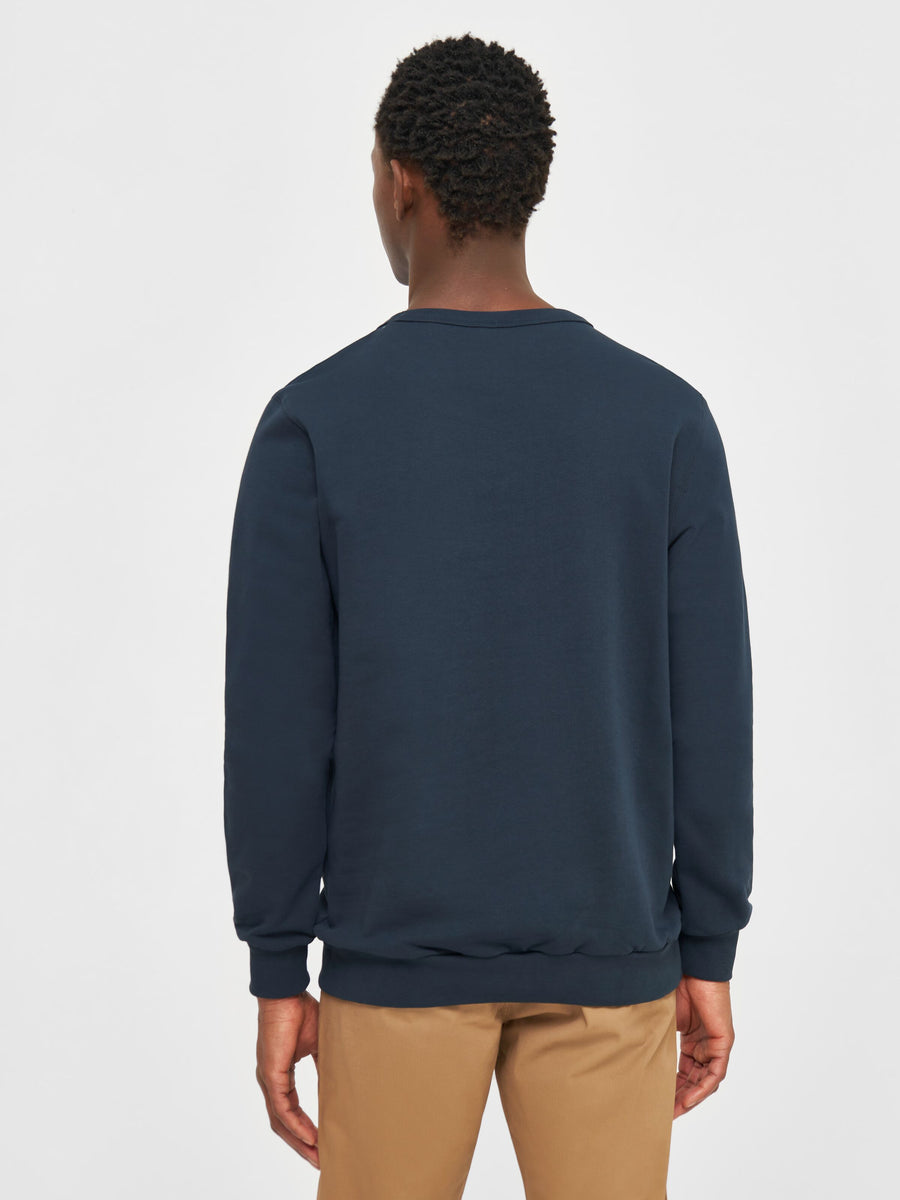 Knowledge Cotton ERIK basic badge sweat - GOTS/Vegan