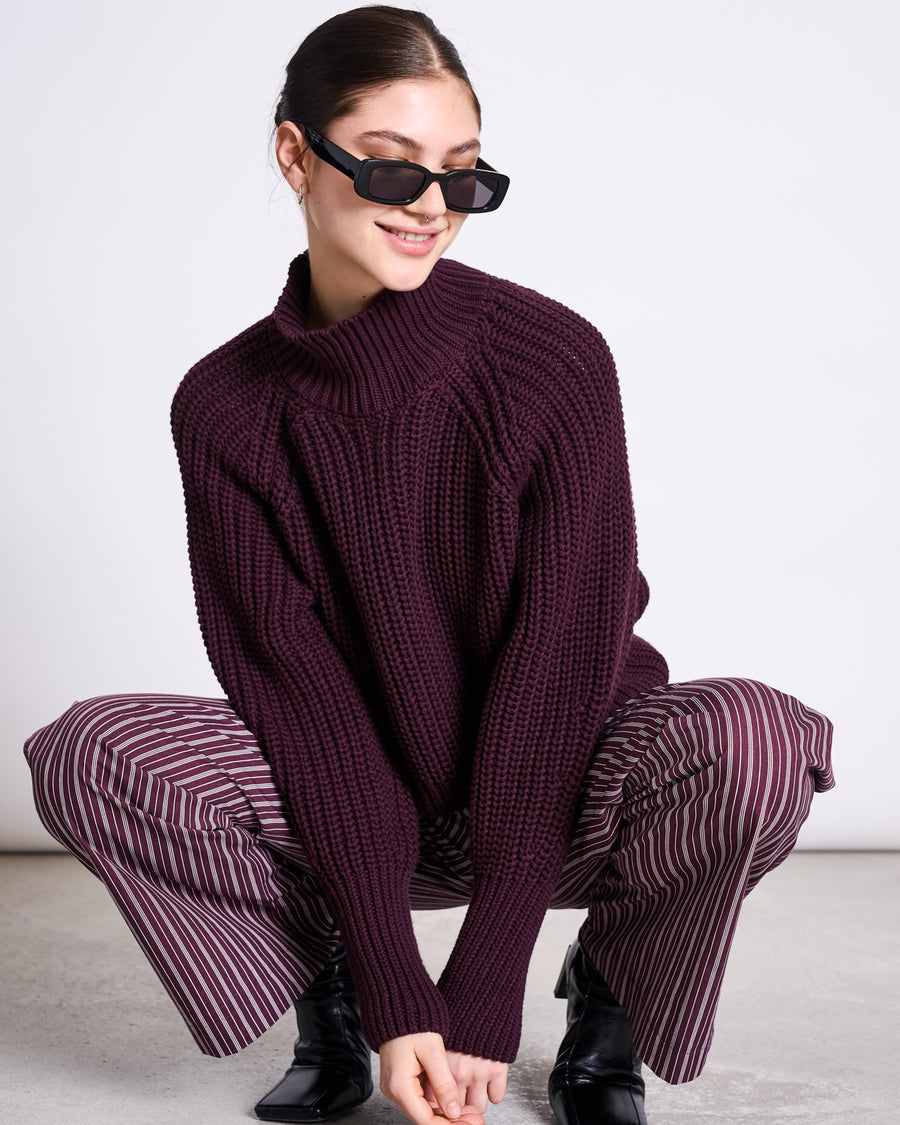 Jan N June Cotton Pants Soby Cherry Lacquer White