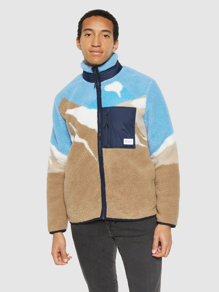 Knowledge Cotton Loose mountain teddy jacket