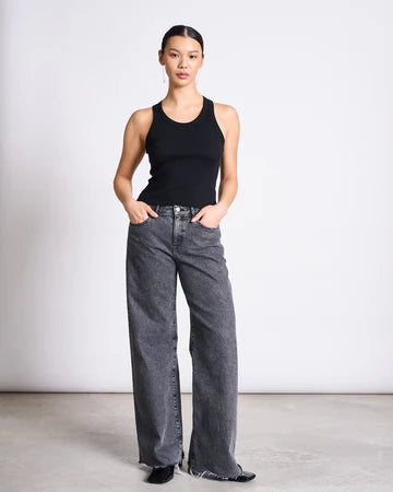 Jan N June Minirib Tank Top Amager Black Gots