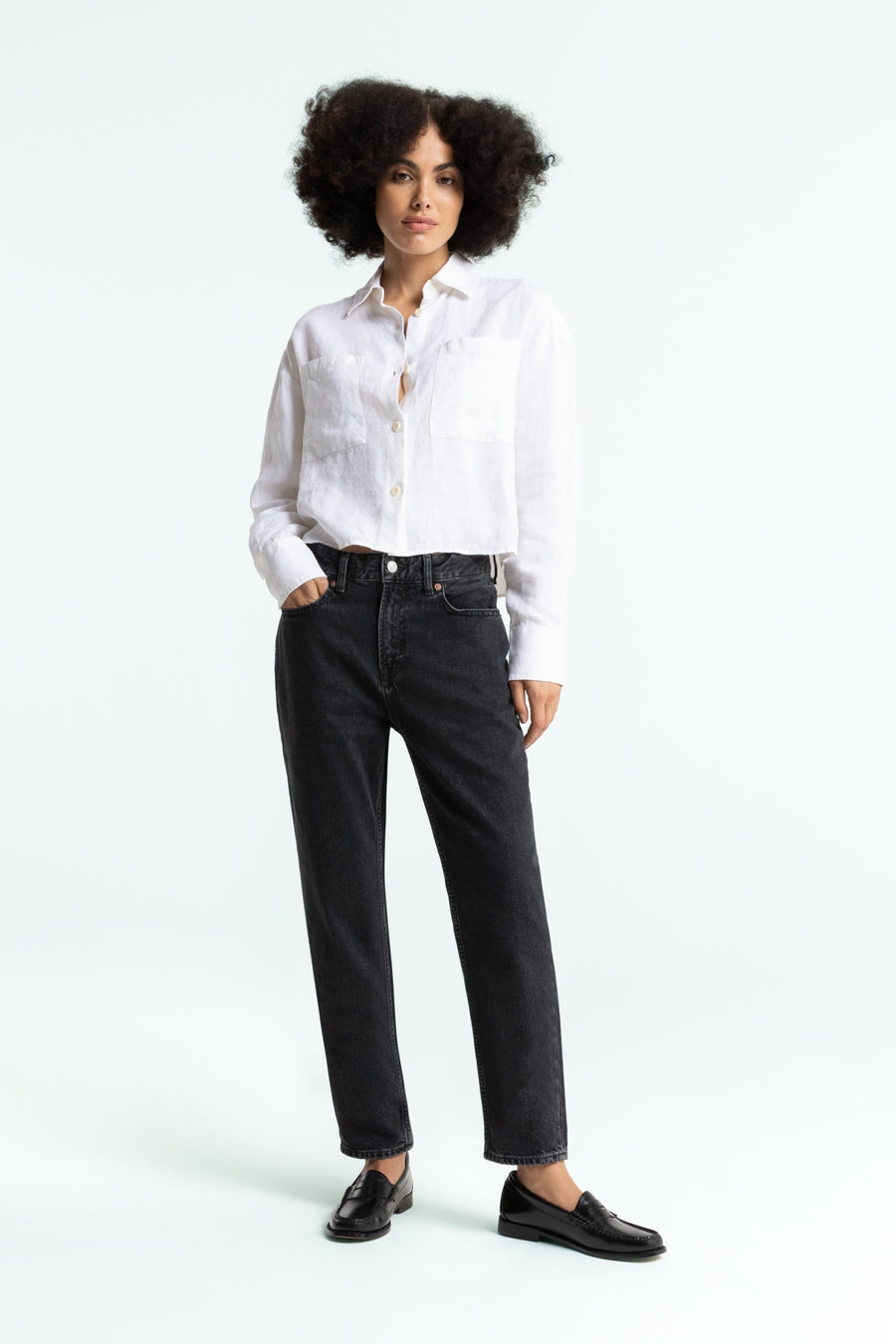 Kings of Indigo Jeans Caroline Cropped holo grey used