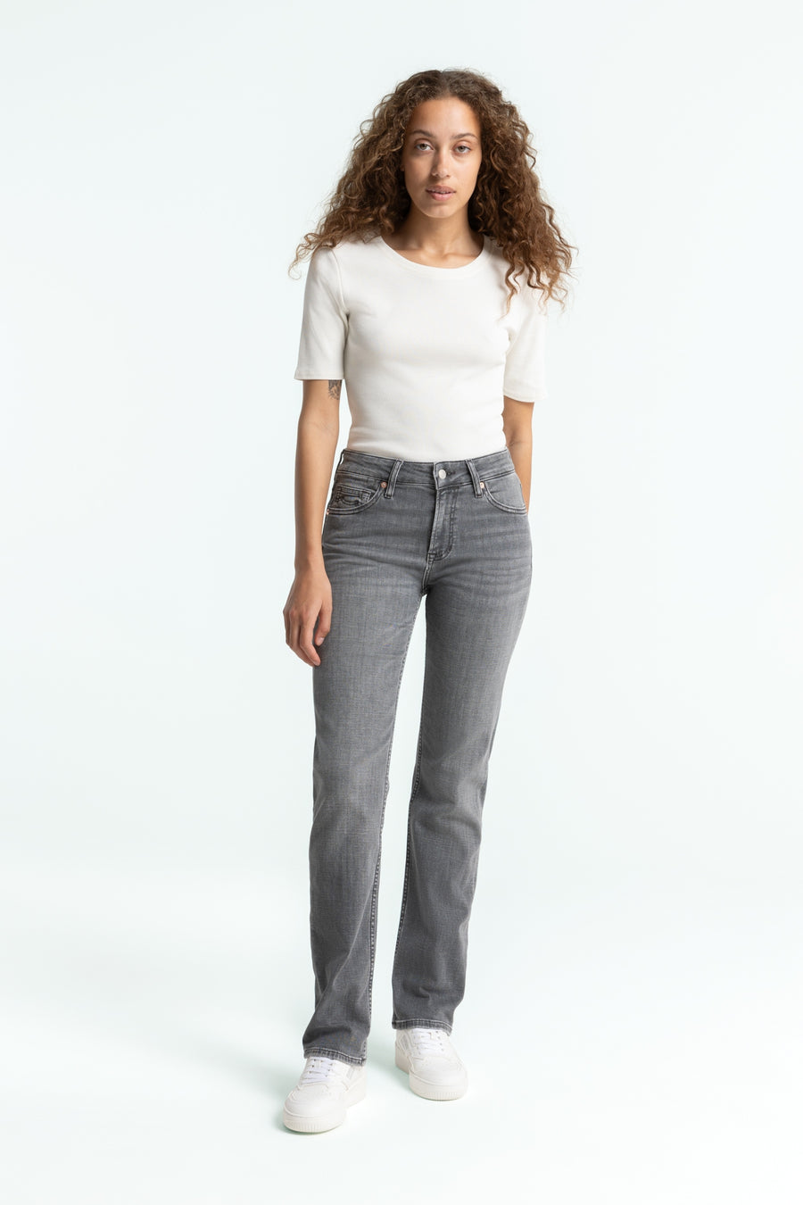 Kings of Indigo Jeans Emiko SOPHIA LIGHT GREY