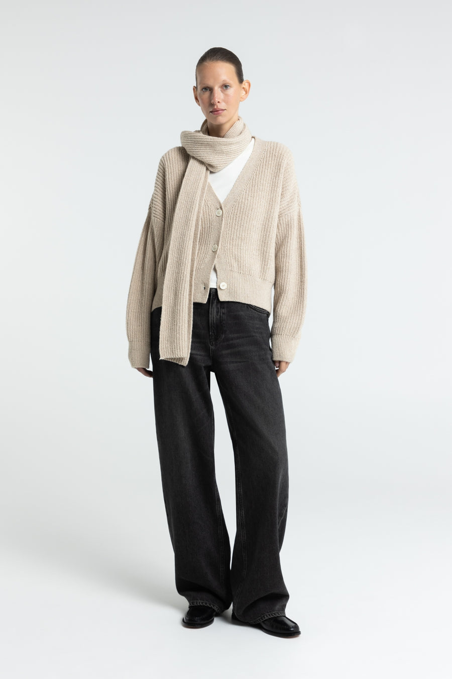 Kings of Indigo Cardigan DECIMA Fog