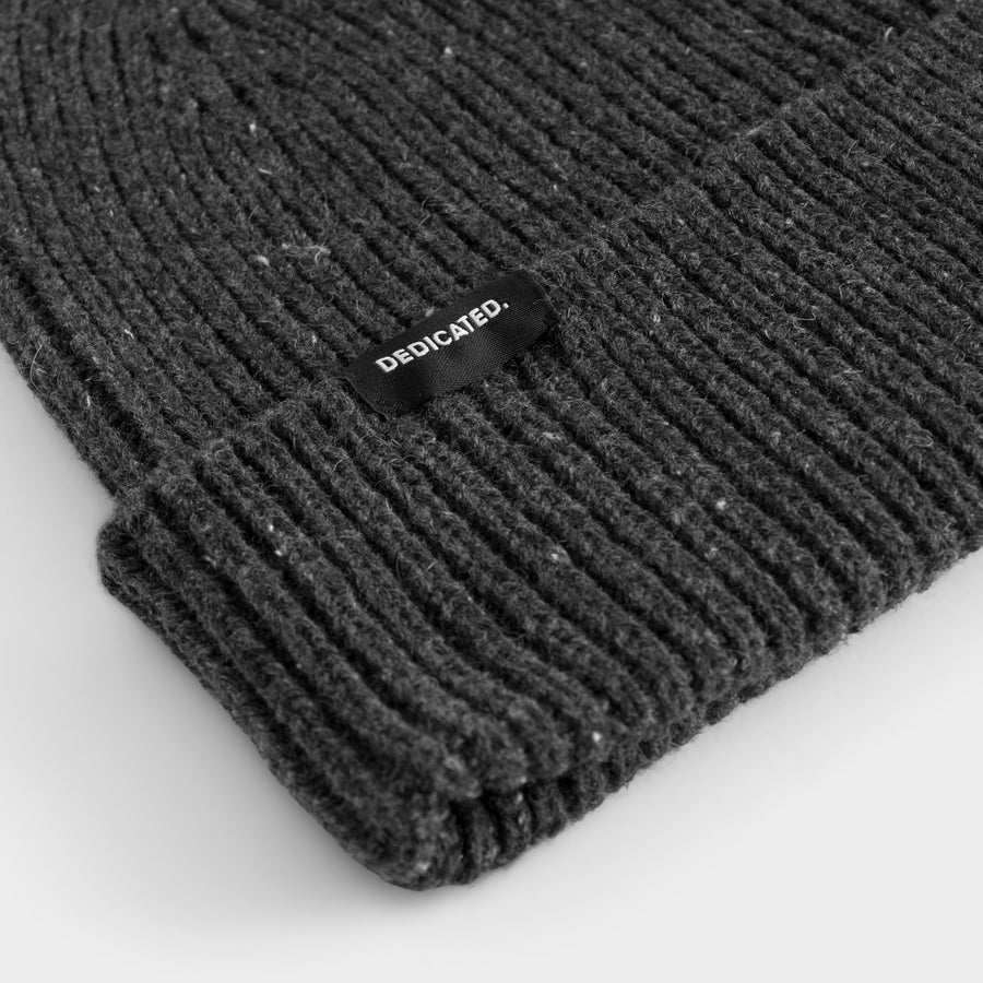 Dedicated Beanie Hemavan Wool Dark Grey Melange