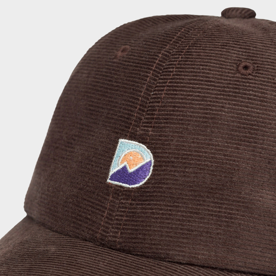 Dedicated Soft Cap Slussen Corduroy Mountain Logo D Coffee Brown