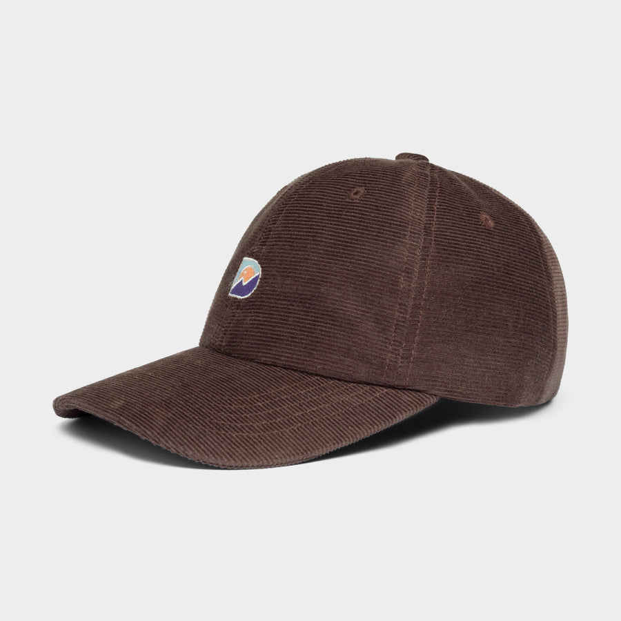 Dedicated Soft Cap Slussen Corduroy Mountain Logo D Coffee Brown