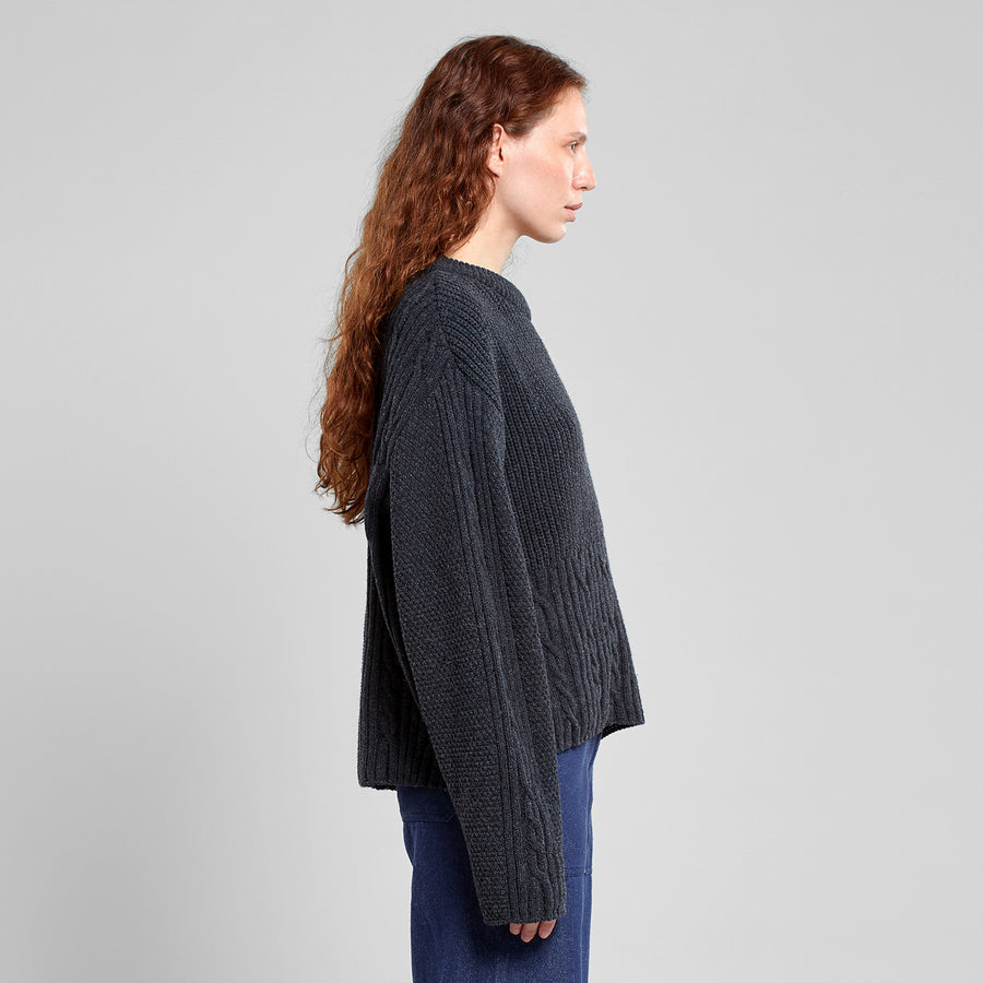 Dedicated Sweater Limboda Dark Grey Melange