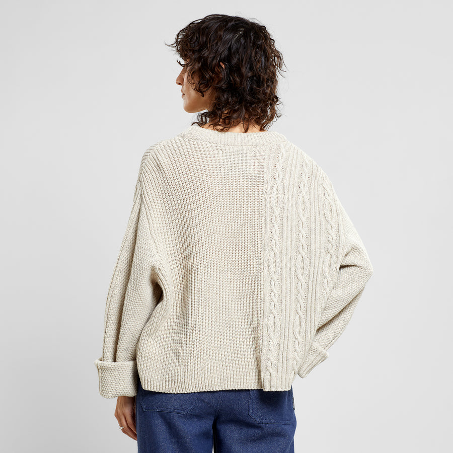 Dedicated Sweater Limboda Pearl White