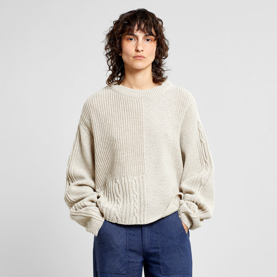 Dedicated Sweater Limboda Pearl White