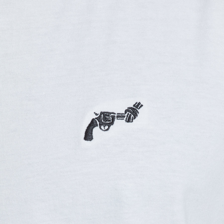 Dedicated T-shirt Stockholm The Knotted Gun White