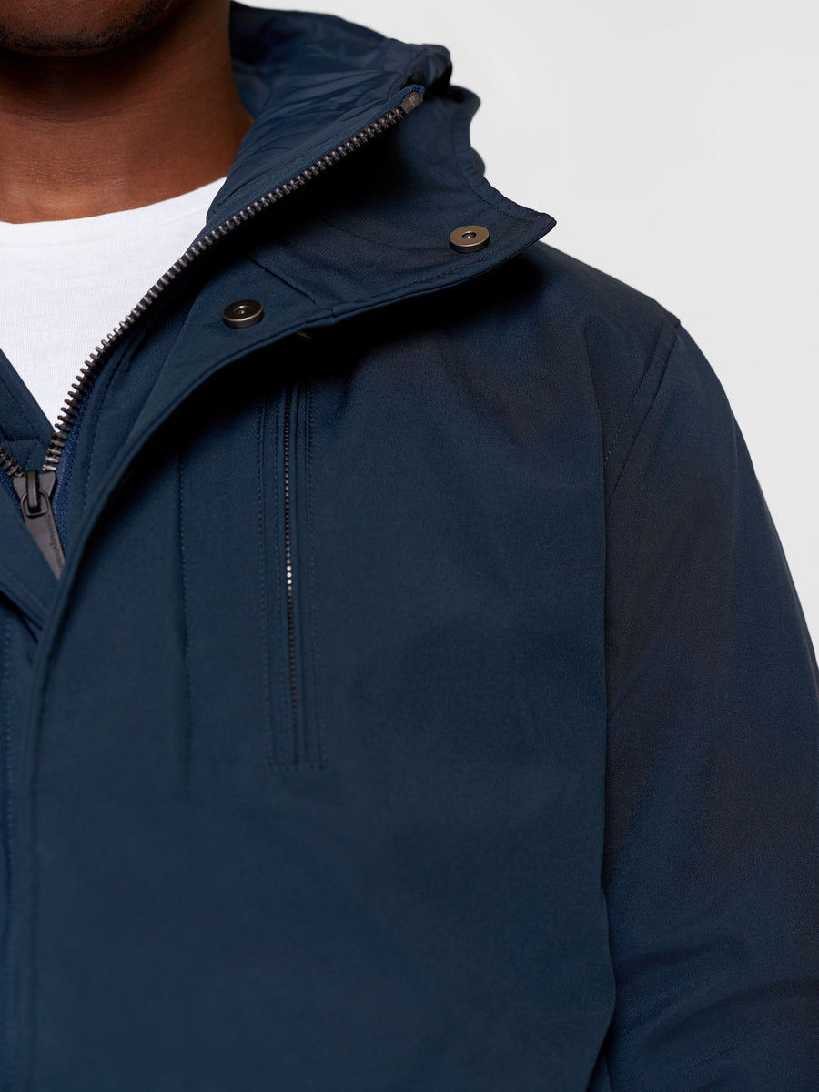 Knowledge Cotton CLIMATE SHELL™ Jacke total eclipse