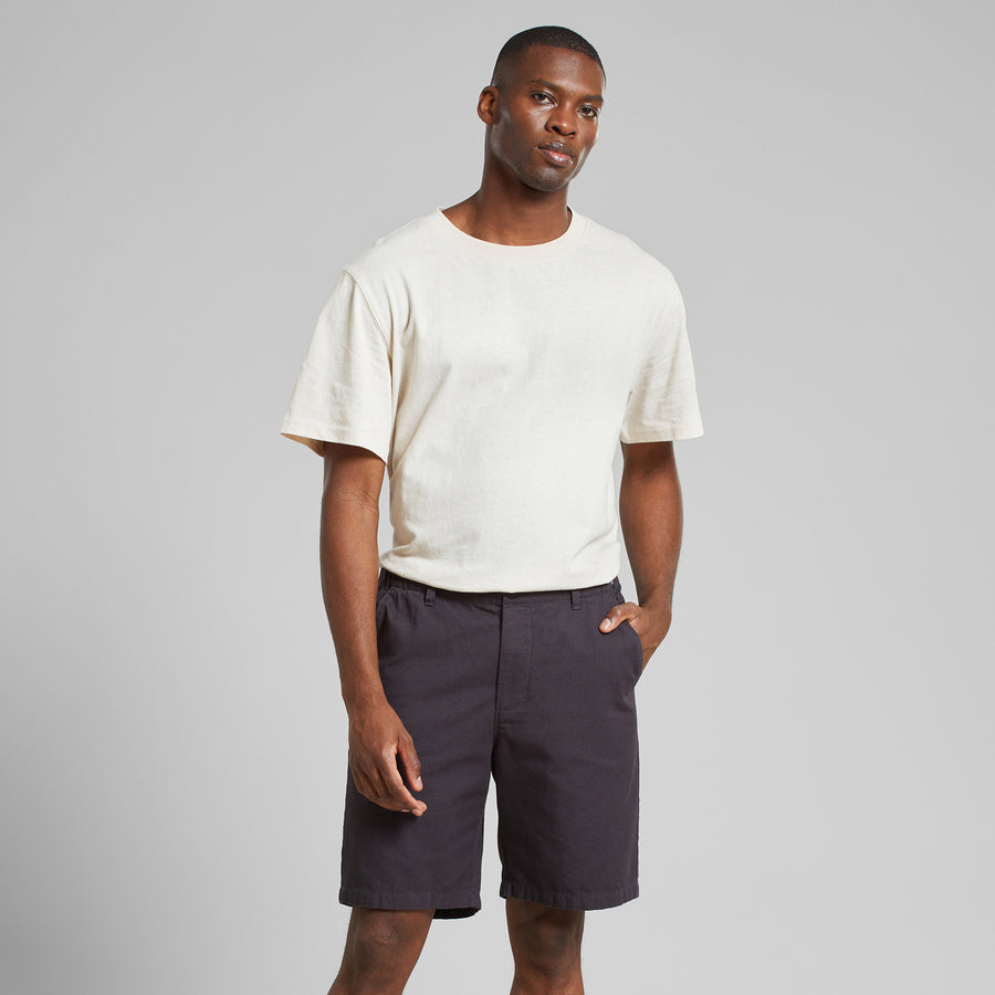 Dedicated Chino Shorts Nacka Canvas Phantom Black