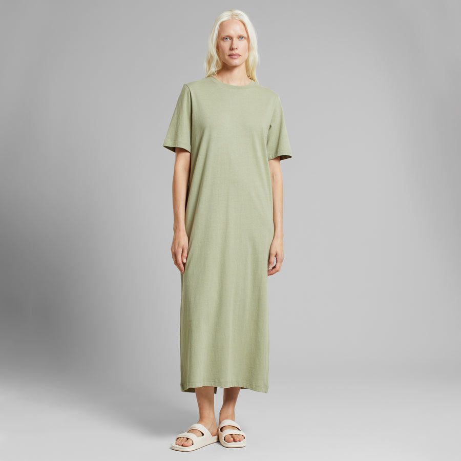 Dedicatedd Dress Lammhult Hemp Tea Green