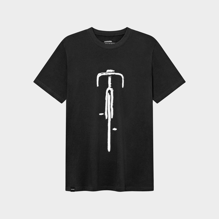 Dedicated T-shirt Stockholm Bike Front Charcoal