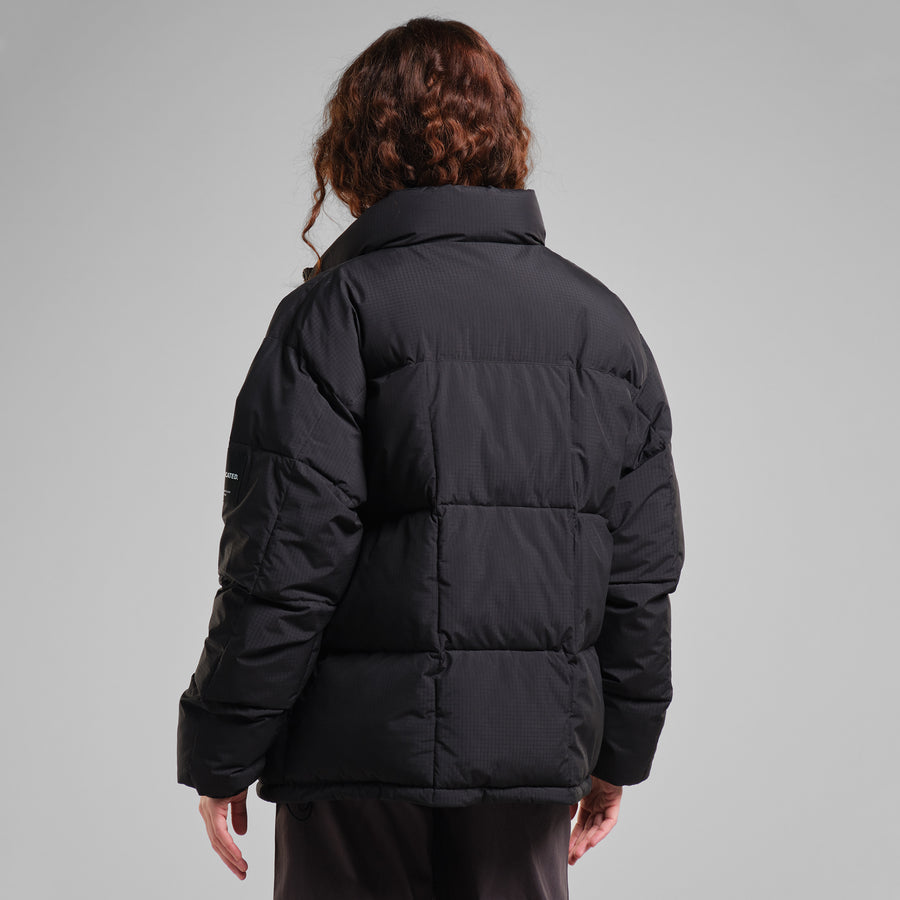 Dedicated Puffer Jacket Sorsele Square Quilt Black