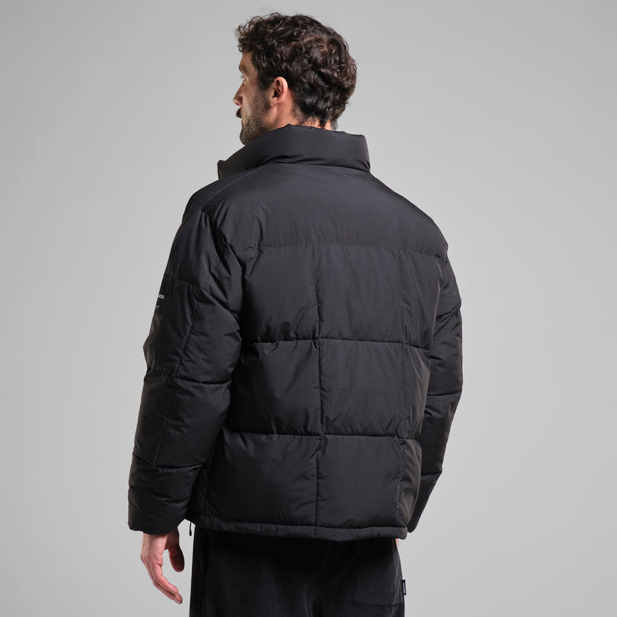 Dedicated Puffer Jacket Sorsele Square Quilt Black